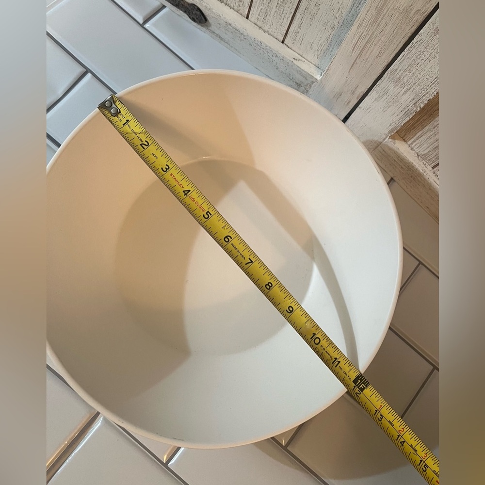 Rae Dunn White Bowl with 'ENJOY' Text - Picture 5 of 5